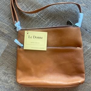 LeDonne Genuine Leather Crossbody Bag